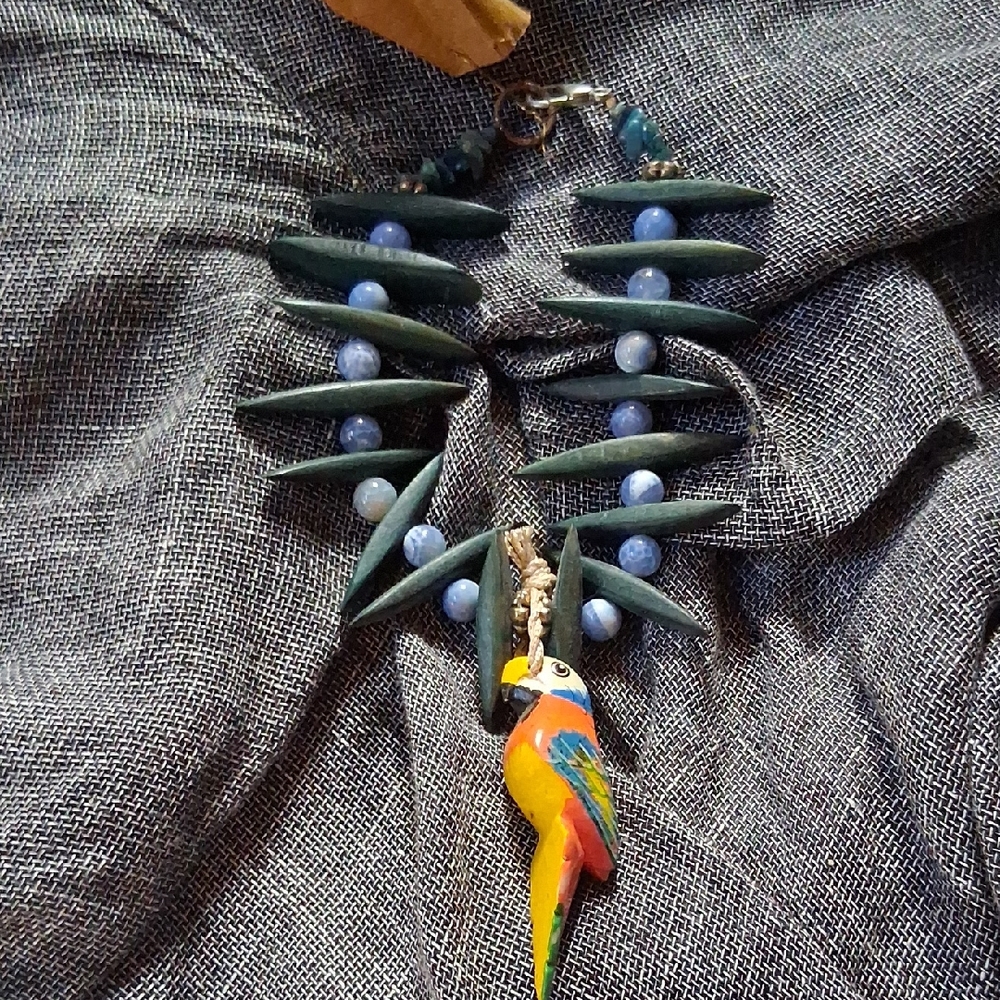 Colorful Parrot Pendant Necklace